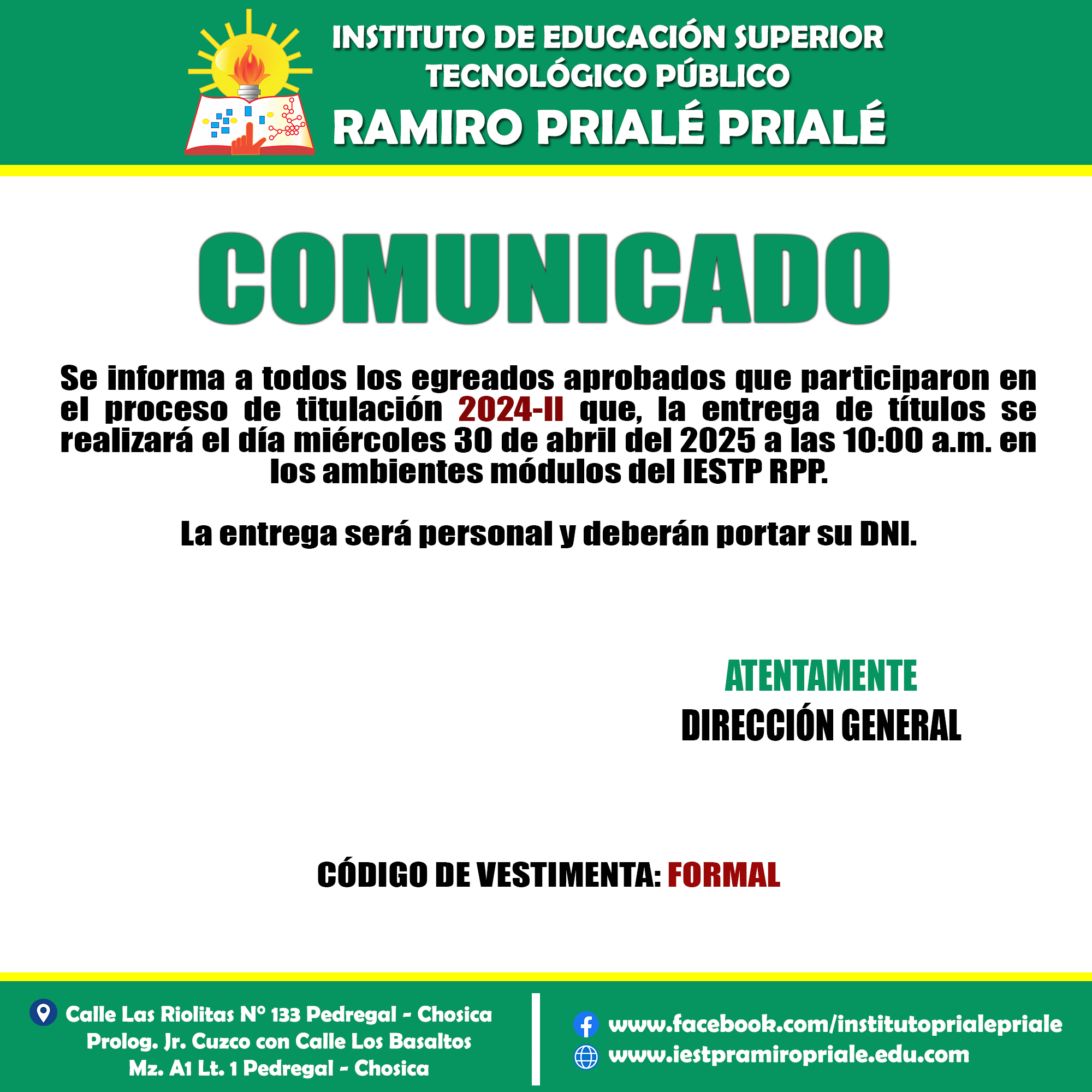 COMUNICADO